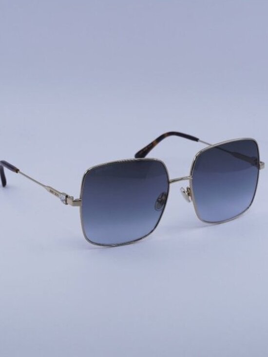 Jimmy Choo LILI/S 0000 GB Sunglasses Rose Gold Square Frame, Grey Lenses main image 4